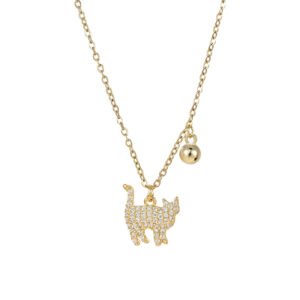 Cat Pendant-SPARKLING TRIBUTE TO CAT LOVE BOND